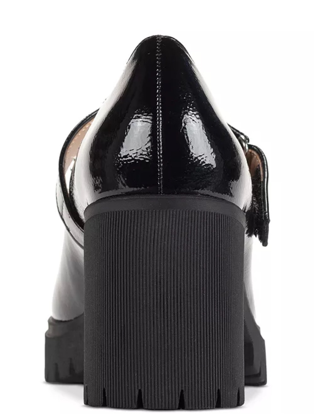 ❤️LAST CHANCE❤️ NWOT Padmaa Classic Mary Jane Platform Heels - Black Patent - Picture 4 of 8